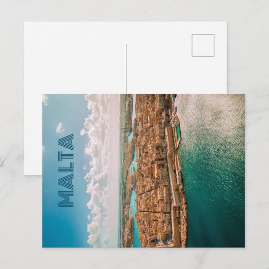 Malta Postkarte (Vorne/Hinten)
