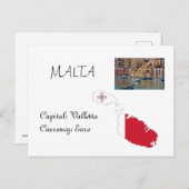 Malta Postkarte (Vorne/Hinten)