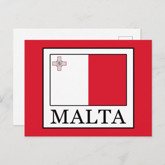Malta Postkarte (Vorne/Hinten)