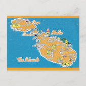 Malta Postkarte (Vorderseite)