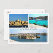Malta - postkarte (Vorne/Hinten)