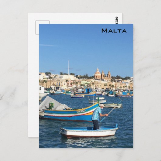 Malta Postkarte (Vorne/Hinten)