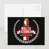 Malta Postkarte (Vorne/Hinten)