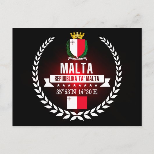 Malta Postkarte (Vorderseite)