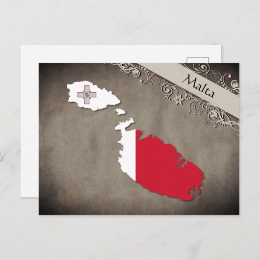 Malta Postkarte (Vorne/Hinten)