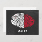 Malta Postkarte (Vorne/Hinten)