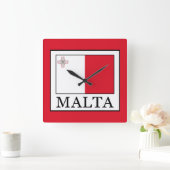 Malta Quadratische Wanduhr (Zuhause)