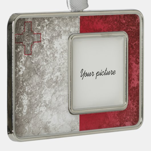 Malta Rahmen-Ornament Silber (Rechts)