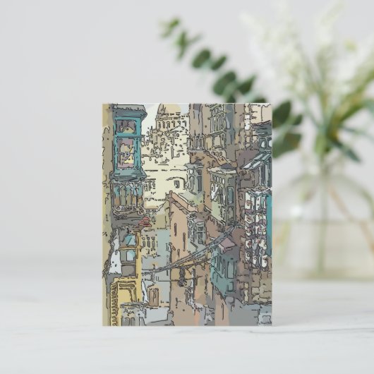 MALTA Reise Postkarten 4 (Stehend Vorderseite)