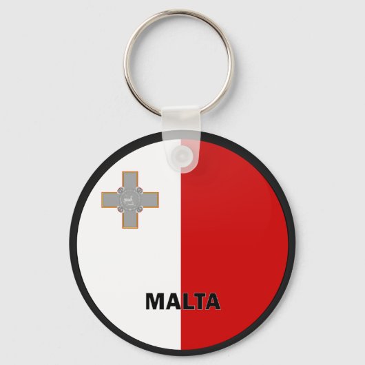 Malta Roundel Qualitätsflagge Schlüsselanhänger (Vorderseite)