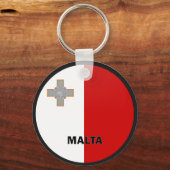Malta Roundel Qualitätsflagge Schlüsselanhänger (Vorderseite)