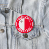 Malta Runde Emblem Button (Beispiel)