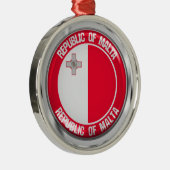 Malta Runde Emblem Ornament Aus Metall (Rechts)