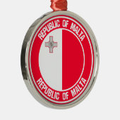 Malta Runde Emblem Ornament Aus Metall (Rechts)