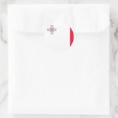 Malta Runder Aufkleber (Tasche)