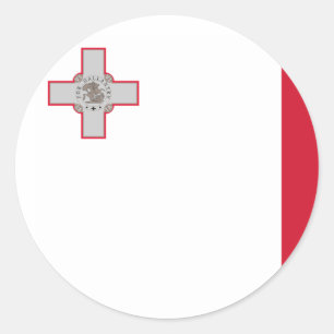 Malta Runder Aufkleber
