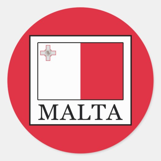 Malta Runder Aufkleber (Vorderseite)