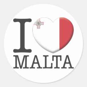 Malta Runder Aufkleber