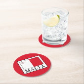 Malta Runder Pappuntersetzer (Vor Ort)
