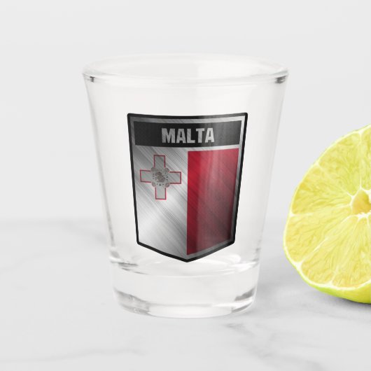 Malta Schnapsglas (Vorderseite)