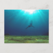 Malta Schnorcheln Postkarte (Vorderseite)