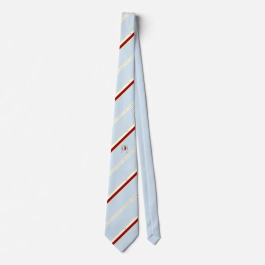 Malta stripes Flagge Krawatte (Vorderseite)