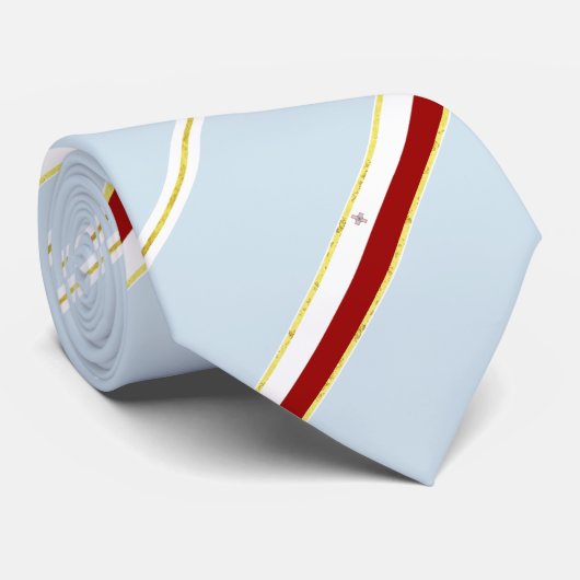 Malta stripes Flagge Krawatte (Gerollt)