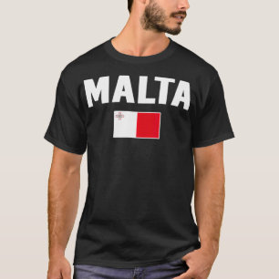 Malta T-Shirt Flag Souvenir Geschenk Maltesisch