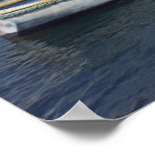 Malta Traditionelle Fischerboote Marsaxlokk Hafen Poster (Ecke)