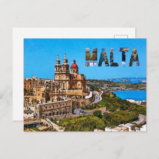 MALTA Travel Postkarten 1 (Vorne/Hinten)
