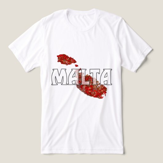 Malta Tri-Blend Shirt (Design Vorderseite)