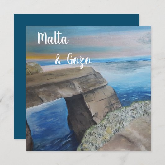 Malta und Gozo Postcard (Vorne/Hinten)