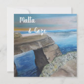 Malta und Gozo Postcard (Vorderseite)