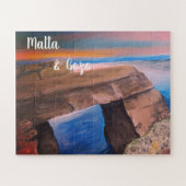 Malta und Gozo Souvenir Puzzle (Horizontal)