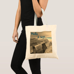 Malta und Gozo Souvenir Tote Bag Tragetasche