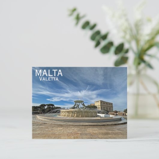 Malta/Valetta Postcard! Postkarte (Stehend Vorderseite)