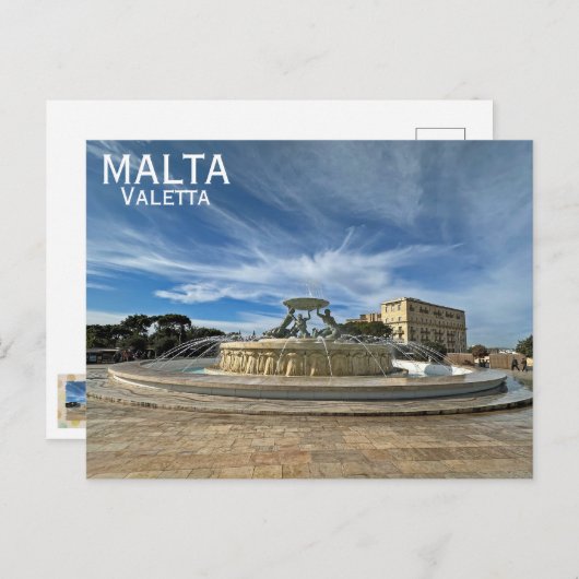 Malta/Valetta Postcard! Postkarte (Vorne/Hinten)