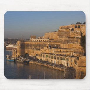 Malta, Valletta, Hafenansicht von Lower Barrakka Mousepad