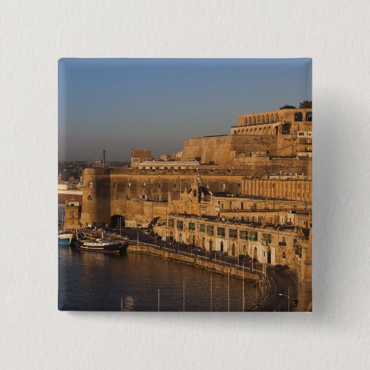 Malta, Valletta, Hafenblick von Lower Barrakka Button (Vorderseite)