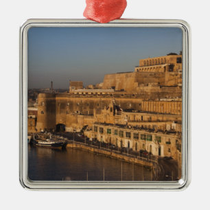Malta, Valletta, Hafenblick von Lower Barrakka Silbernes Ornament