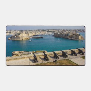 Malta Valletta Saluting Battery Grand Harbour Schreibtischunterlage