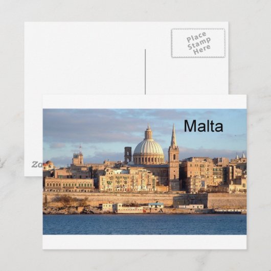 Malta Valletta (St.K.) Postkarte (Vorne/Hinten)