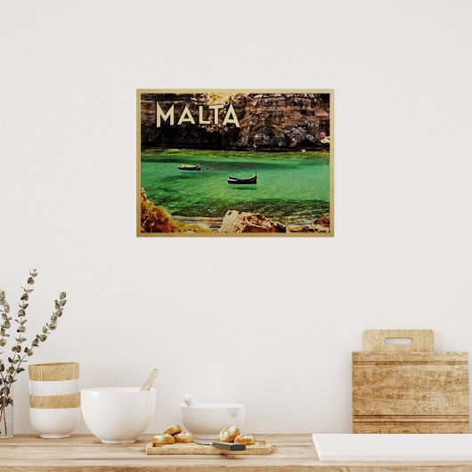 Malta Vintag Poster (Küche)