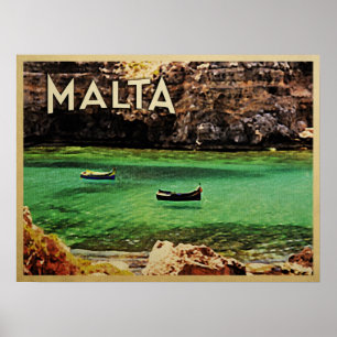 Malta Vintag Poster