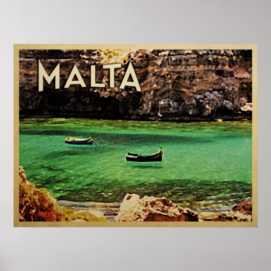 Malta Vintage Poster (Vorne)