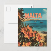 Malta Vintage Postkarte (Vorne/Hinten)