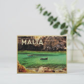 Malta Vintage Postkarte (Stehend Vorderseite)