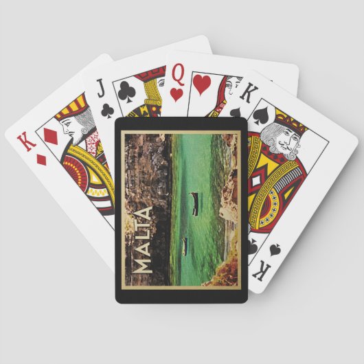 Malta Vintage Spielkarten (Rückseite)