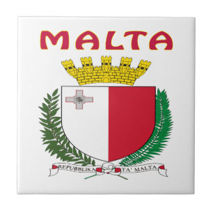 MALTA-Wappen Fliese