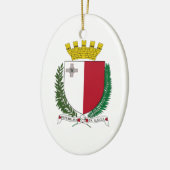 Malta-Wappen Keramikornament (Links)